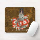 Elf auf roten Blume Design 1 Mousepad (Mit Mouse)