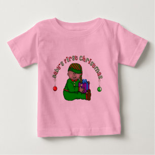 Elf Baby African American 1. Weihnachten Baby T-shirt