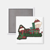 Elf Baby First Christmas T - Shirt und Geschenke Magnet (Vorderseite/Rückseite)