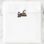 Elf Baby First Christmas T - Shirt und Geschenke Runder Aufkleber (Tasche)