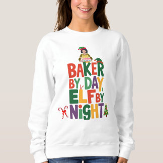 Elf Baker Vibes Backen Liebe Weihnachtsgebäck Sweatshirt