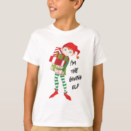 Elf Basic Kid's Unisex Holiday Elf T - Shirt geben