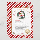 Elf Begrüßungsbrief Einladung (Vorne/Hinten)