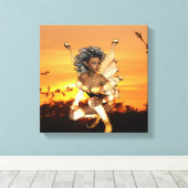 Elf bei Dusk Canvas Print Leinwanddruck (Insitu (Holzboden))