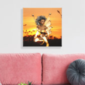 Elf bei Dusk Canvas Print Leinwanddruck (Insitu (Wohnzimmer))