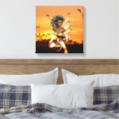 Elf bei Dusk Canvas Print Leinwanddruck (Insitu (Schlafzimmer))