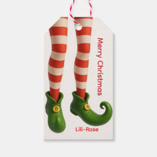 Elf-Bein-Weihnachtsgeschenkanhänger   Nordpol-Feie Geschenkanhänger