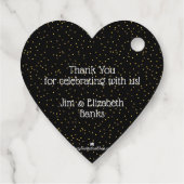 Elf Beine auf schwarzen und weißen Streifen Geschenkanhänger (Rückseite)