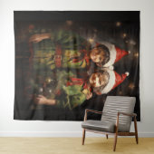 Elf Bestie Friends Wandteppich (Beispiel (Horizontal))