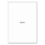 Elf Blume, benutzerdefinierte Zahlenblinkkarten Tischnummer (Vorderseite)