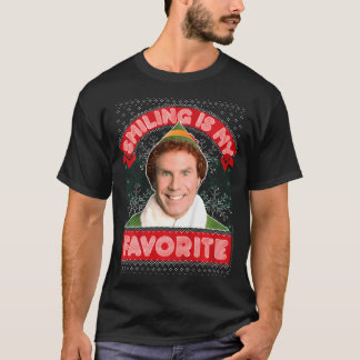 Elf Buddy lächeln ist mein liebstes Weihnachtsfest T-Shirt