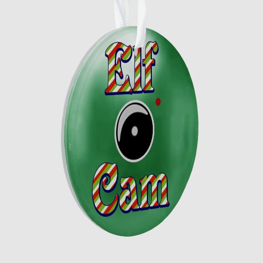 Elf Cam Christmas Ornament/Elf Camera North Pole Ornament (Vorderseite)