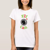 Elf Cam North Pole Weihnachtspass Niedlich T-Shirt (Vorderseite)