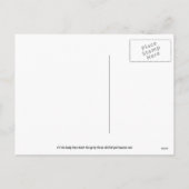 Elf Candy Cane Herz Weihnachtsfeiertag Postkarte (Rückseite)