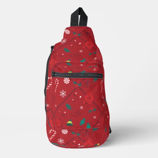 Elf Candy Schachbrett Pattern Crossbody Bag (Vorderseite)
