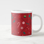 Elf Candy Schachbrett Pattern Jumbo-Tasse (Rechts)
