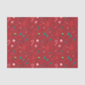 Elf Candy Schachbrett Pattern Seidenpapier (Vorderseite)