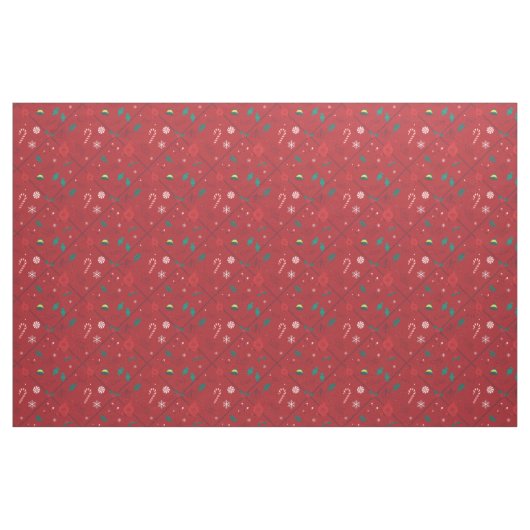 Elf Candy Schachbrett Pattern Stoff (Yard (91,4 cm))