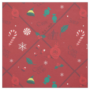 Elf Candy Schachbrett Pattern Stoff