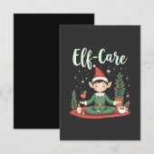 Elf Care Funny Christmas Elf Magische Selbstversor Dankeskarte (Vorne/Hinten)
