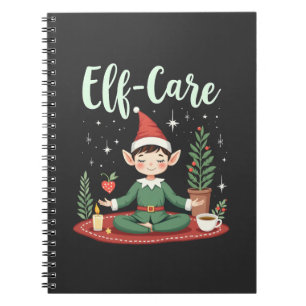 Elf Care Funny Christmas Elf Magische Selbstversor Notizblock