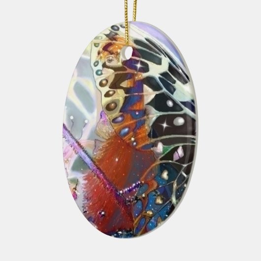 Elf Catching Fairies Keramik Ornament (Links)