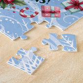 Elf Celebrating Weihnachten Puzzle (Seite)