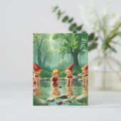 Elf Children Postkarte (Stehend Vorderseite)