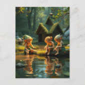 Elf Children Postkarte (Vorderseite)