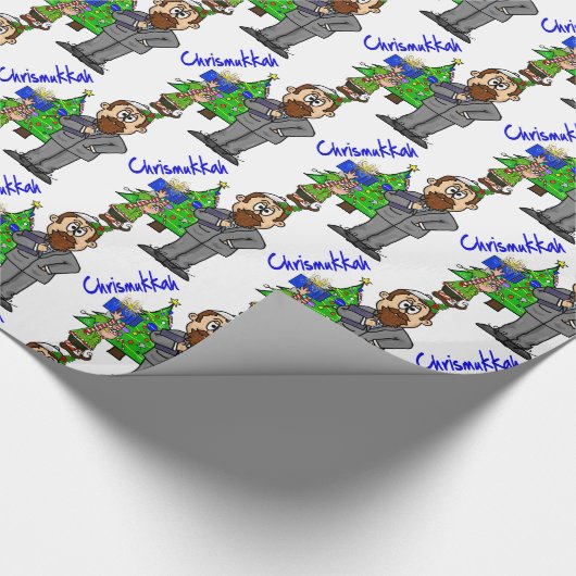 Elf Chrismukkkah Wrapping Paper Geschenkpapier (Ecke)