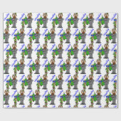 Elf Chrismukkkah Wrapping Paper Geschenkpapier (Flach)
