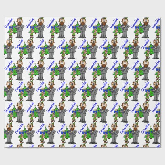 Elf Chrismukkkah Wrapping Paper Geschenkpapier (Flach)
