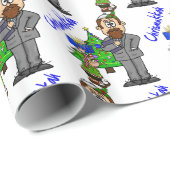Elf Chrismukkkah Wrapping Paper Geschenkpapier (Rolleneckpunkt)