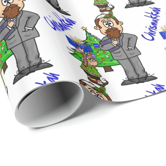 Elf Chrismukkkah Wrapping Paper Geschenkpapier (Rolleneckpunkt)
