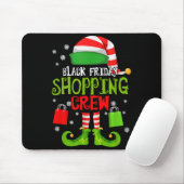 Elf Christmas Black Shopng Funny Friday Shopng Cre Mousepad (Mit Mouse)