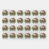 Elf Christmas Branches Kids Geschenkpapier Set (Vorderseite 2)