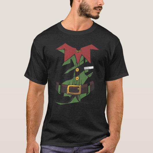 Elf Christmas Costume Group Outfit  Merry Christma T-Shirt (Vorderseite)