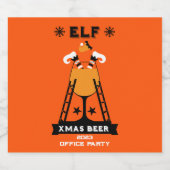 Elf Christmas Drink Bierflaschenetikett (Einzelnes Label)