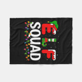Elf Christmas Family Matching Xmas Pajama Elf Squa Fleecedecke (Vorderseite (Horizontal))