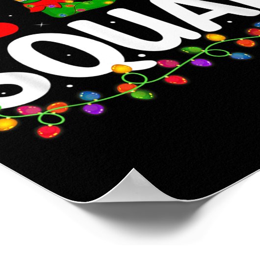 Elf Christmas Family Matching Xmas Pajama Elf Squa Poster (Ecke)