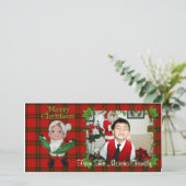 Elf Christmas Foto Card Feiertagskarte (Stehend Vorderseite)