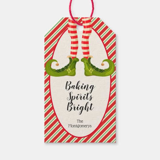 Elf Christmas Geschenkanhänger (Vorderseite)