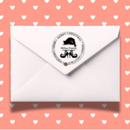 Elf Christmas Girl theme Permastempel