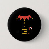 Elf Christmas Halloween Costume Mens Womens Boys G Button (Vorderseite)