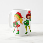ELF Christmas Pattern Kaffeetasse (Vorderseite Links)