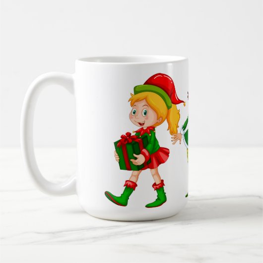 ELF Christmas Pattern Kaffeetasse (Links)
