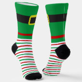 Elf Christmas Striped Socken (Gewinkelt)