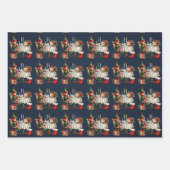 Elf Christmas Tee Party Kinder Geschenkpapier Set (Vorderseite 3)