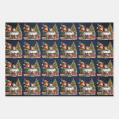 Elf Christmas Tee Party Kinder Geschenkpapier Set (Vorderseite)