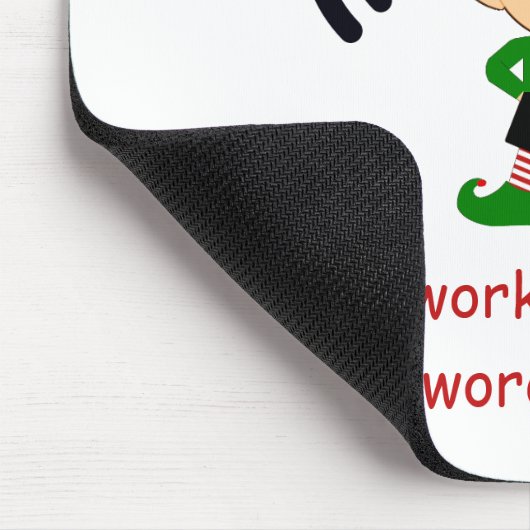 Elf Christmas Wi-Fi Guest Computer Desk Room Mousepad (Ecke)